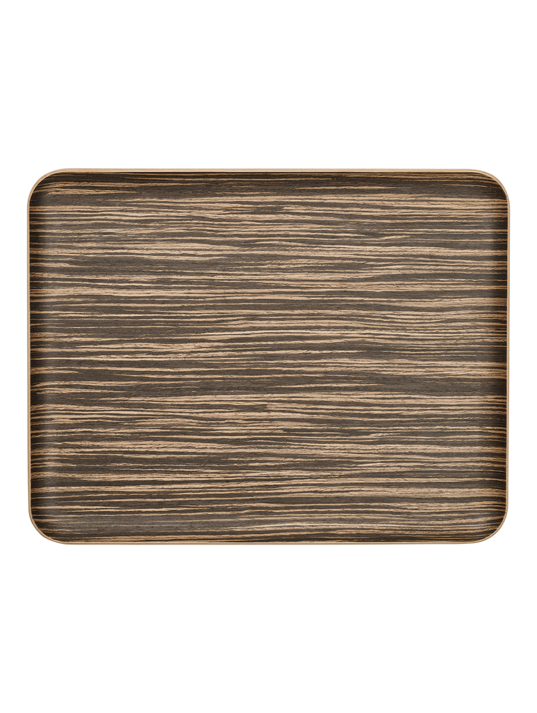 holztablett rechteckig, ebony