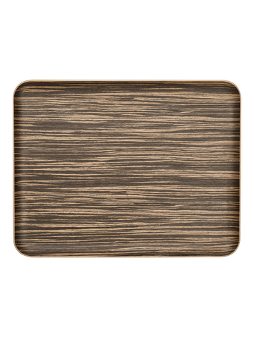holztablett rechteckig, ebony