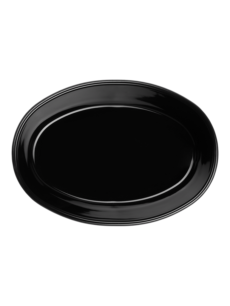 ofenform oval, black
