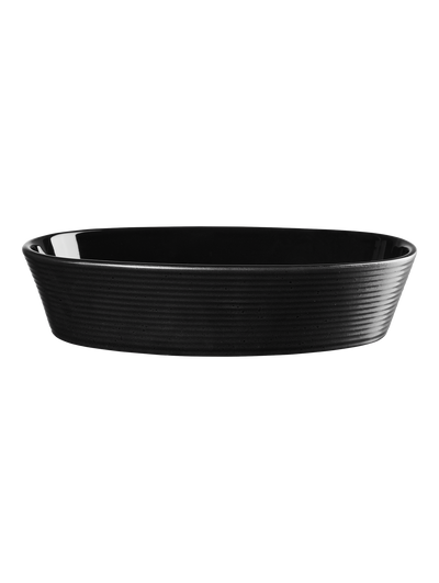 ofenform oval, black