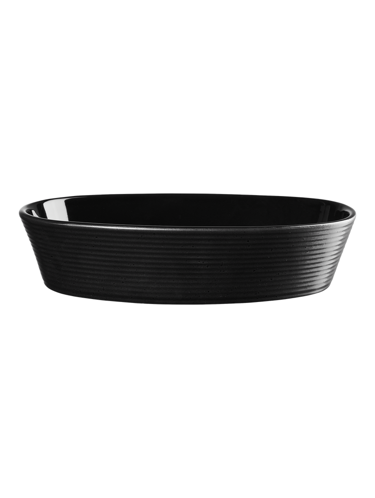ofenform oval, black
