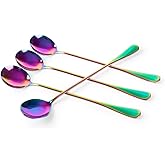 ASA Goa Espresso Spoon with Black Handle Stainless Steel 10 cm Silver