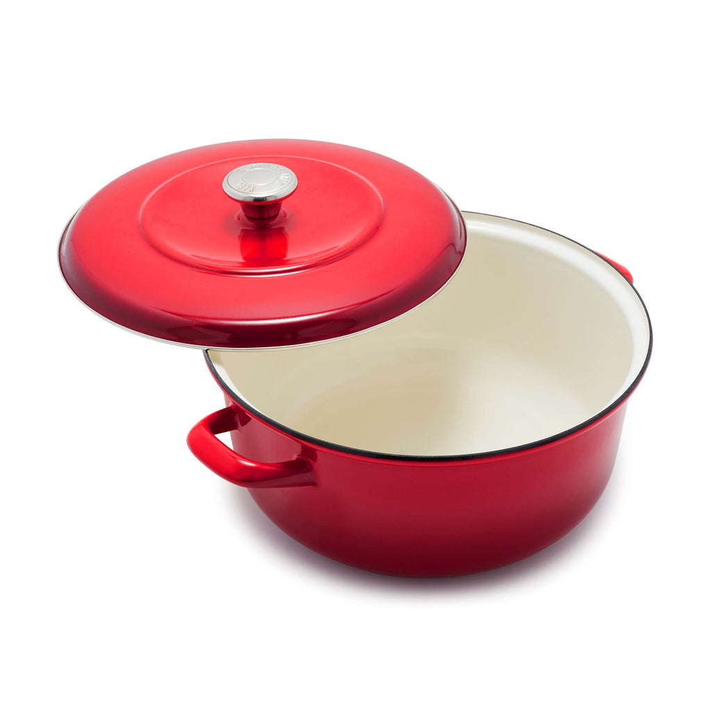MS Enameled Steel Dutch oven 26 cm Diam. (Lava Red gradient)