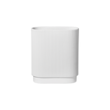 Vase, White Art Deco (S)