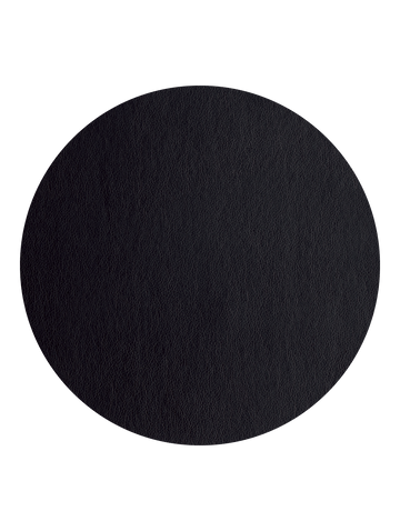 tischset rund, schwarz