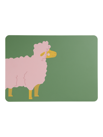 tischset, schaf silvia