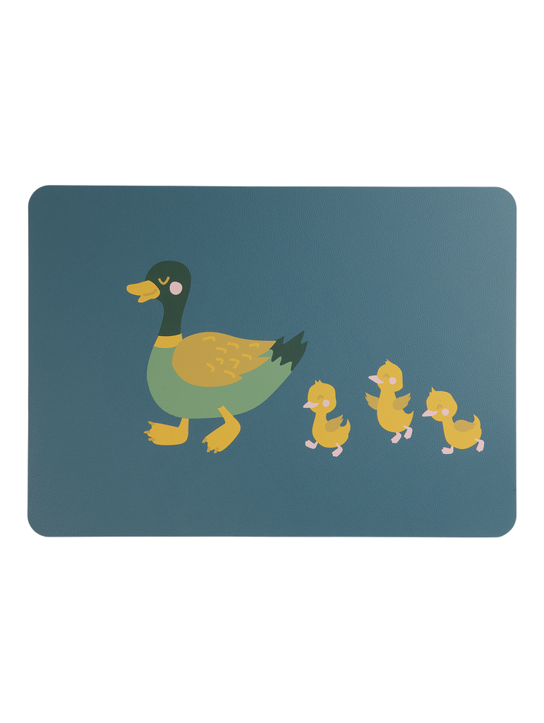 tischset, ente emil