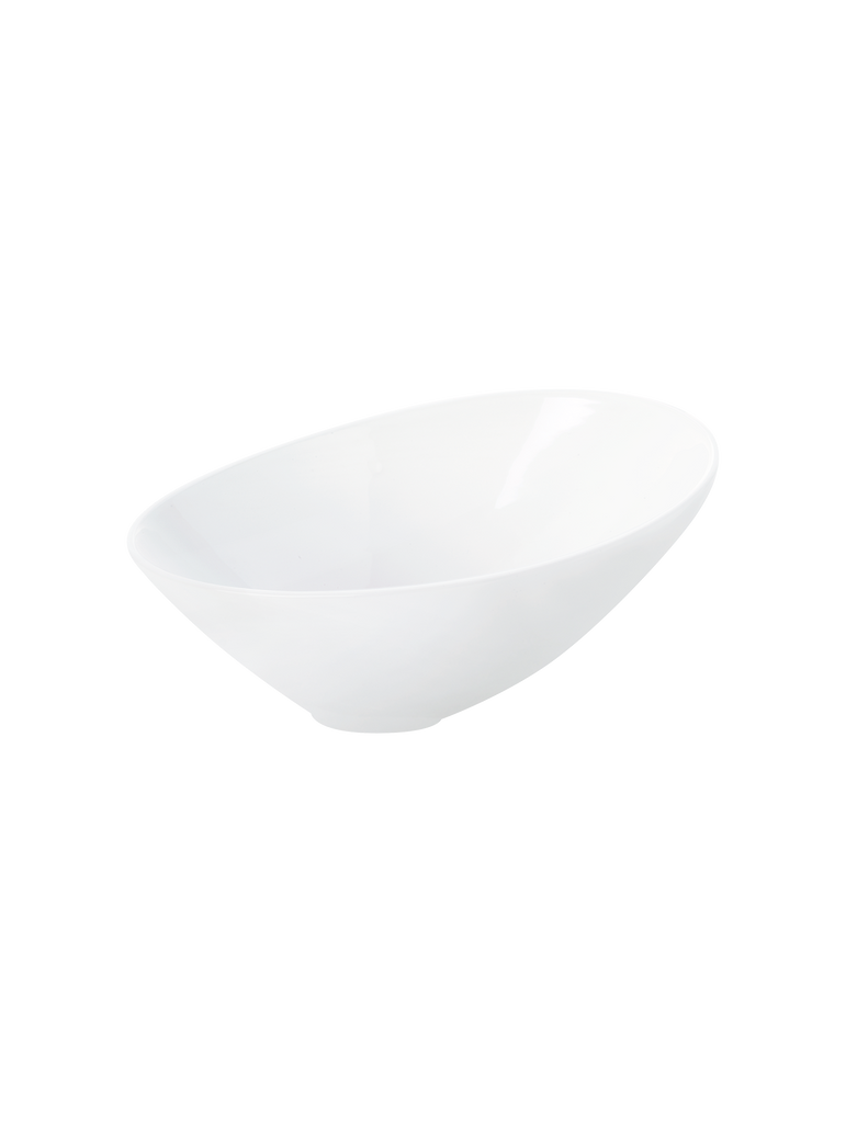 schale asymmetrisch, weiß
