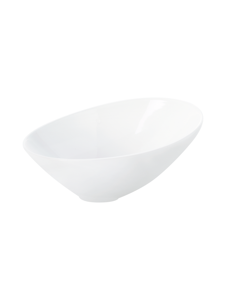 schale asymmetrisch, weiß