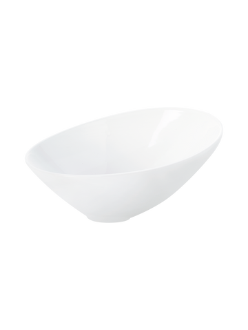 schale asymmetrisch, weiß