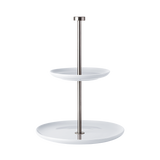 Tiered stand, 2-tier, flat