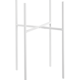 metal stand, white
