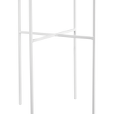metal stand, white