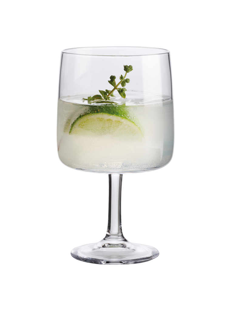 stielglas, clear