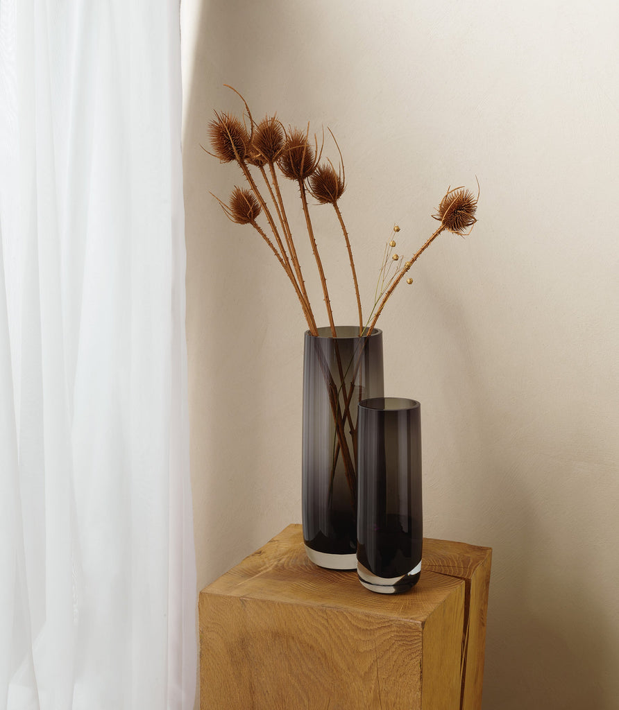 vase, grau