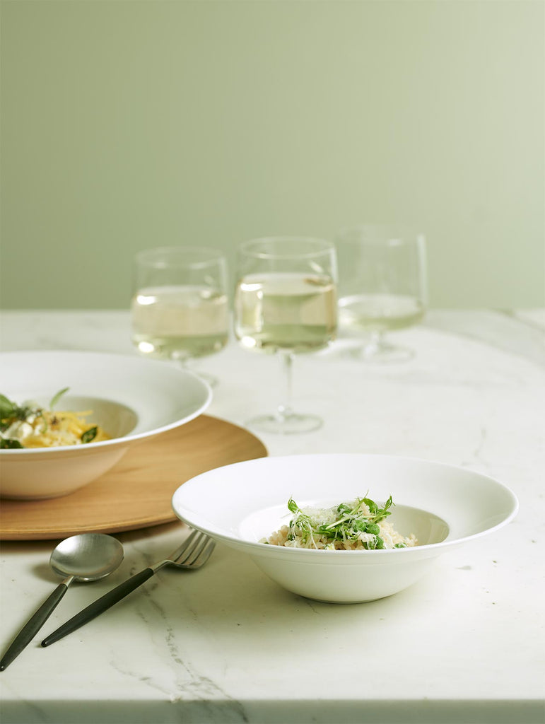 risotto gourmetteller, mit fahne