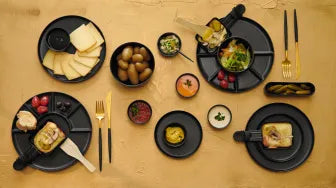 Fork GOA gold, with black handle