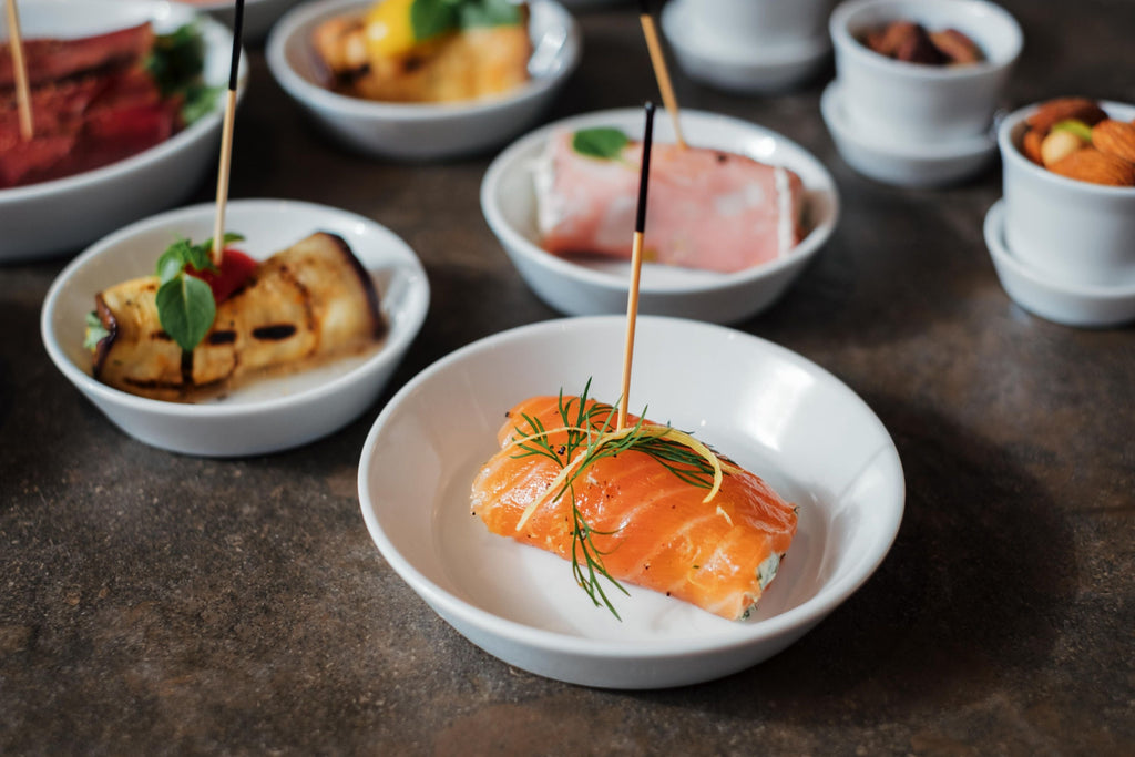 aperitifteller, rund