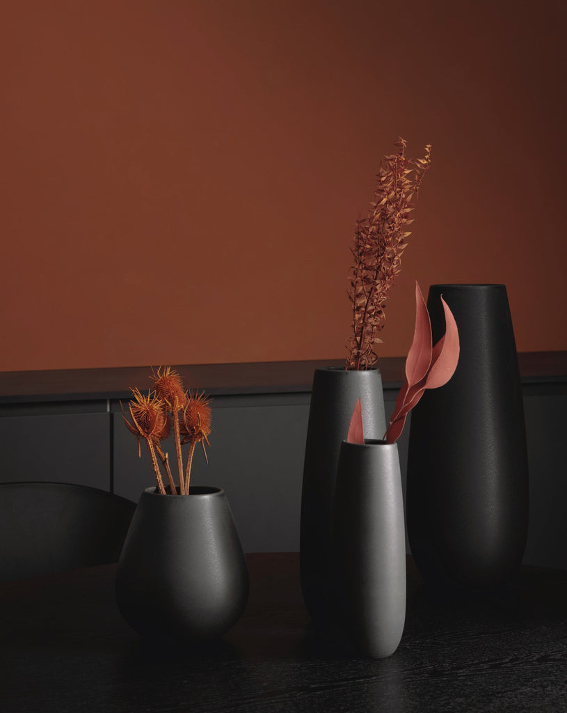 vase xl, black iron