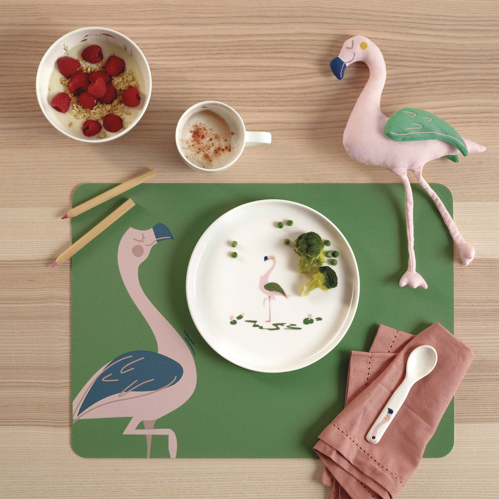 kindertischset, fiona flamingo
