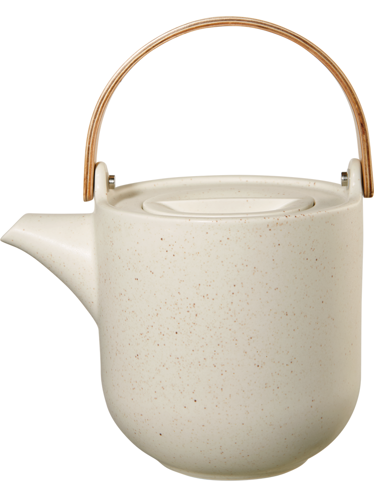 teekanne mit holzgriff, sencha