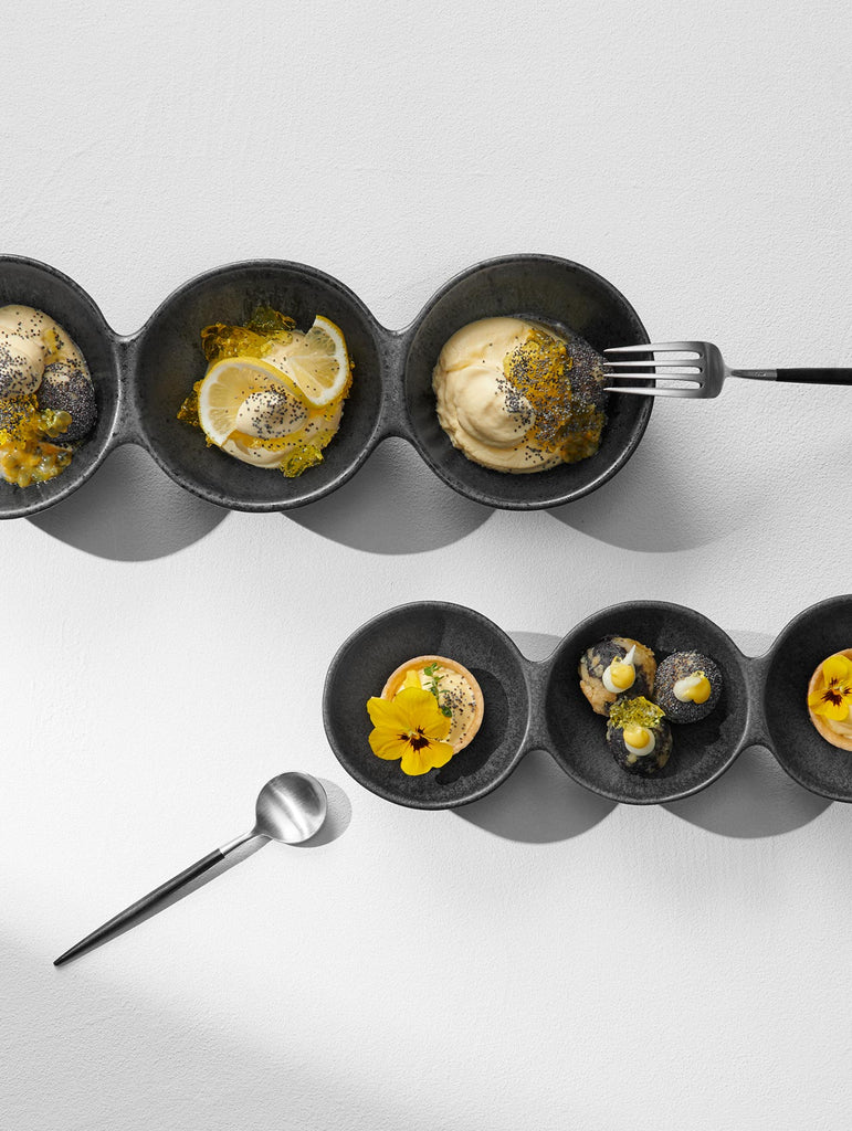 3er schale, black iron