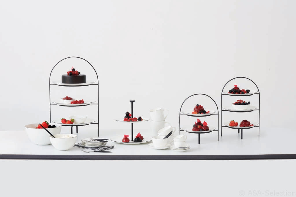 etagere 2-stufig, für dessertteller