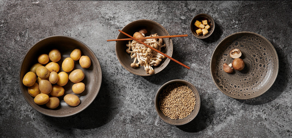 poké fusion plate, mangosteen