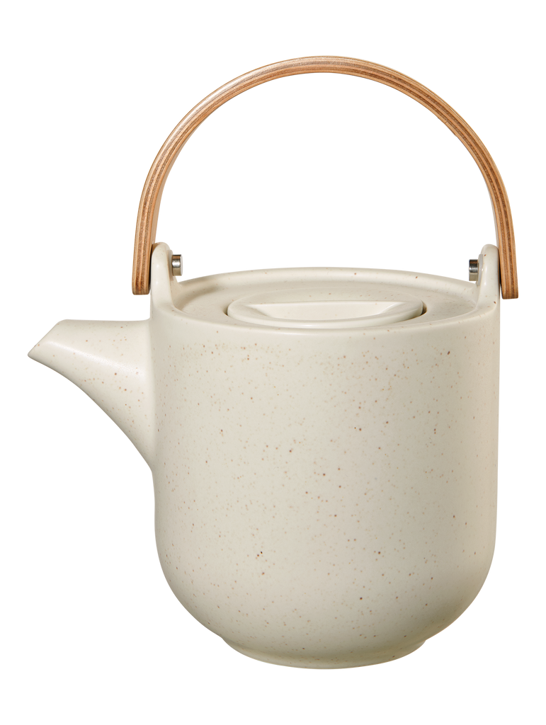 teekanne mit holzgriff, sencha