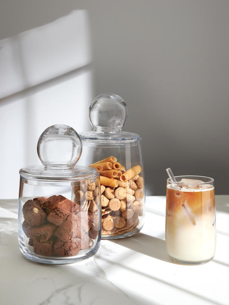 dose mit deckel, grau