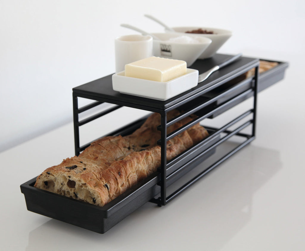 metalldisplay zum herausziehen, rechteckig