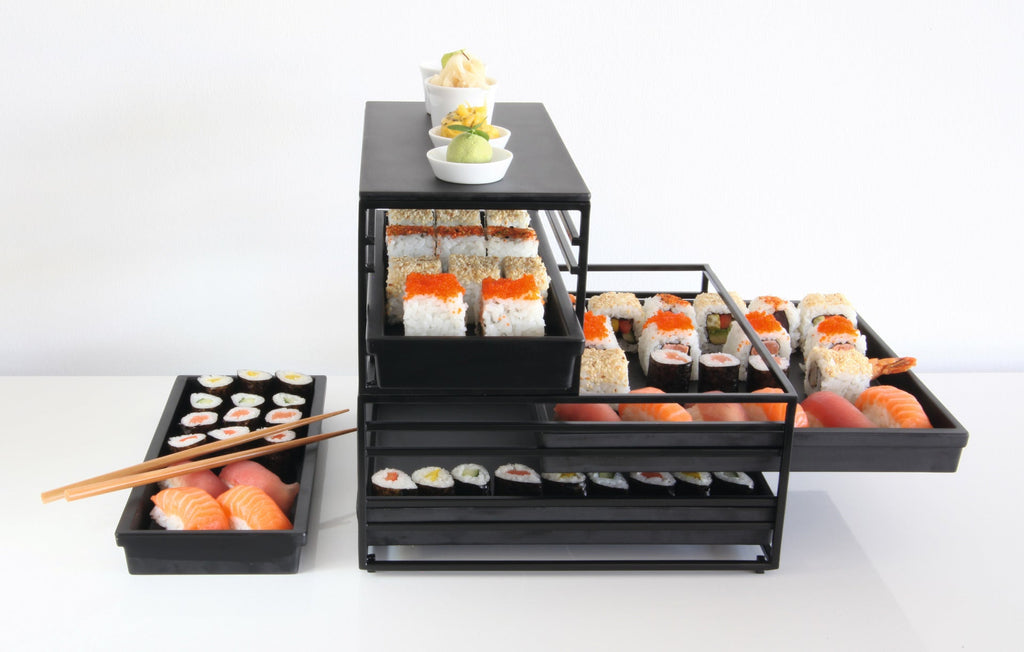 metalldisplay zum herausziehen, rechteckig