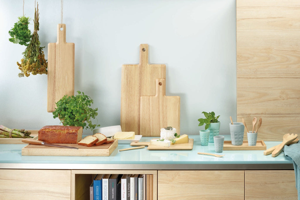 holztablett rechteckig, natur