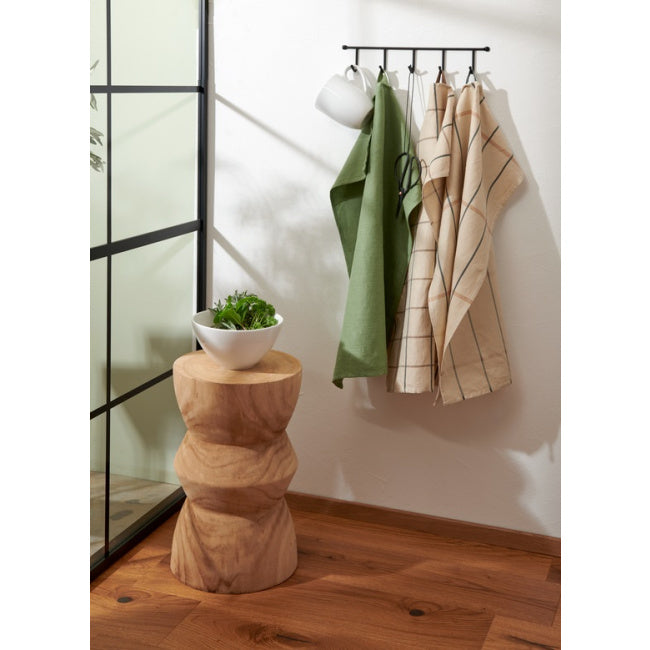 Kitchen towel, ecru lined