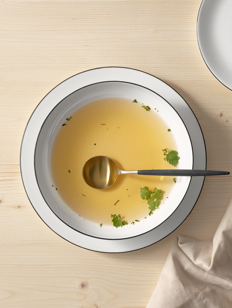 pasta-/suppenteller, ligne noire