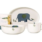 Children's Crockery Set Porcelain 5 Pieces, White