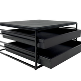 ekran metalik, me tërheqje, katror