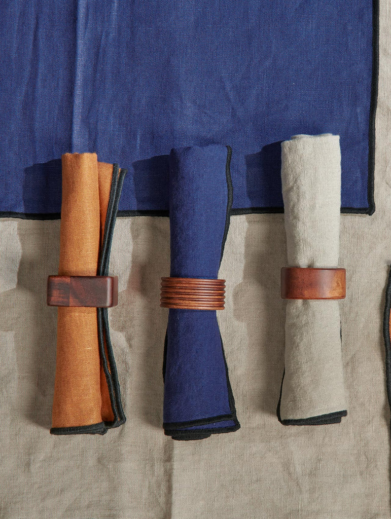 2er set serviettenringe, akazie