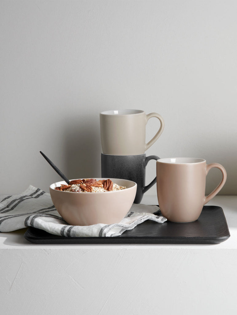 holztablett rechteckig, schwarz