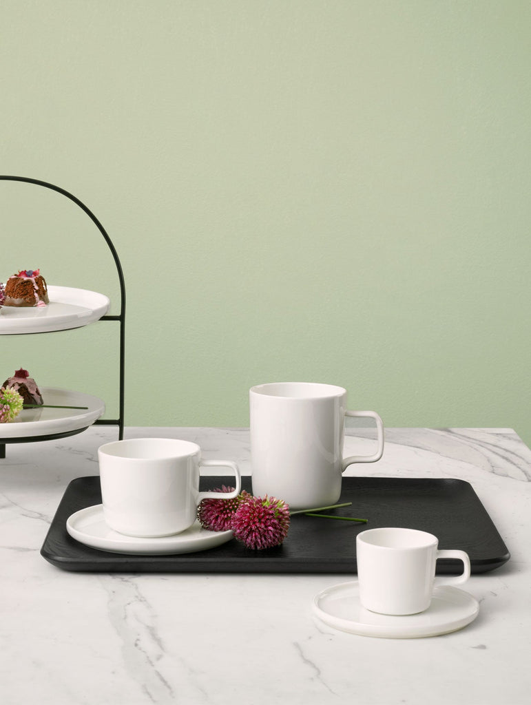 holztablett rechteckig, schwarz